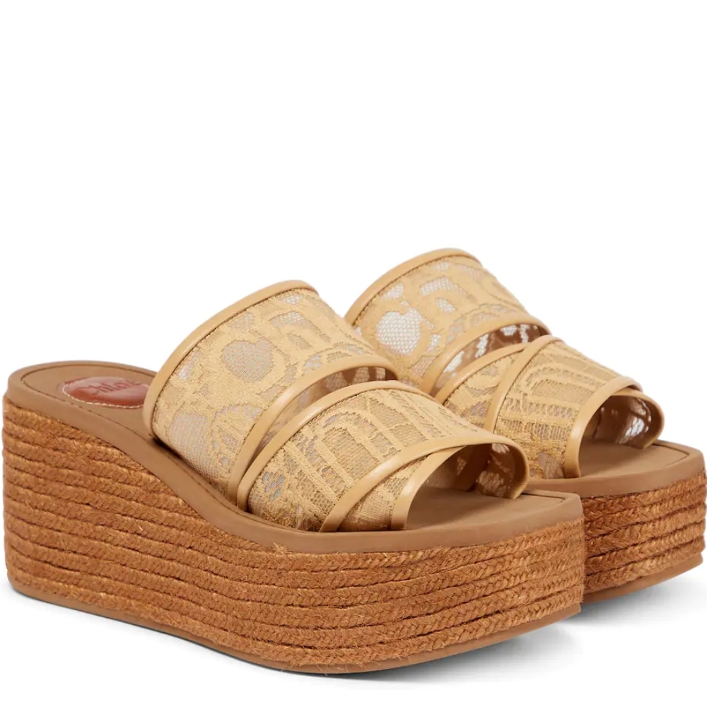 Chloe platform espadrilles sz 37